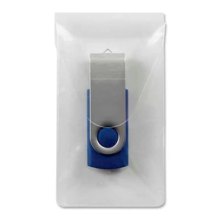 Smead Smead 68150 Self-Adhesive Poly USB Flash Drive Pockets, Clear, Pack of 6 68150